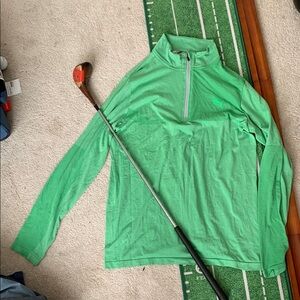 Puma Golf 1/4 Zip Pullover Green Size M